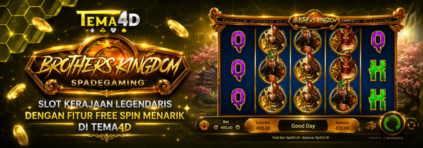 Brothers Kingdom Spadegaming Slot Kerajaan Legendaris dengan Fitur Free Spin Menarik di Tema4D