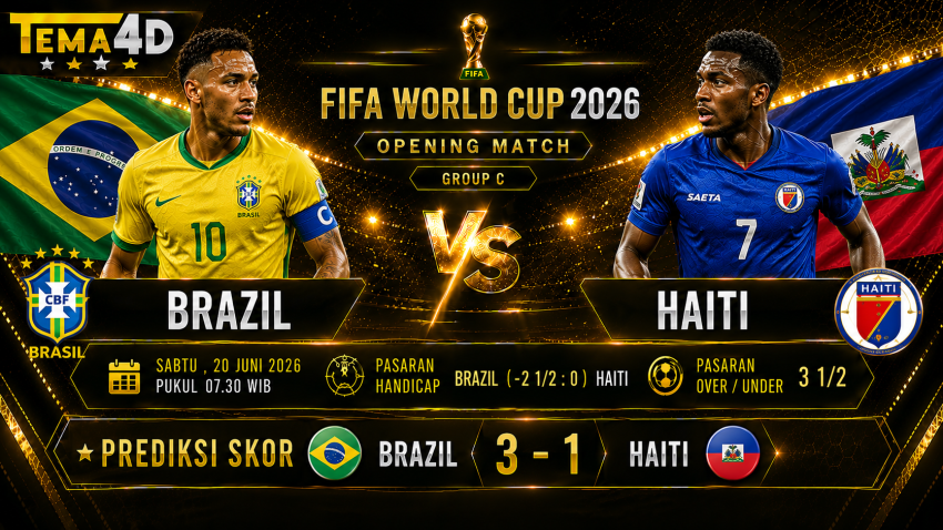Pertandingan FIFA World Cup 2026 Brazil vs Haiti, Misi Selecao Raih Kemenangan Perdana