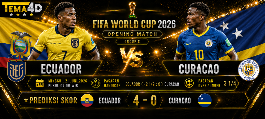 Prediksi Ecuador vs Curacao Piala Dunia 2026 La Tri Wajib Menang untuk Menjaga Asa Lolos