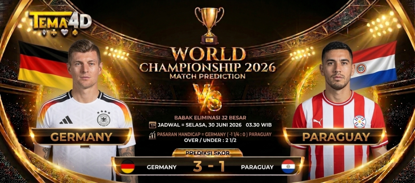 Prediksi Germany vs Paraguay Piala Dunia 2026 Der Panzer Diunggulkan Melaju ke Babak 16 Besar