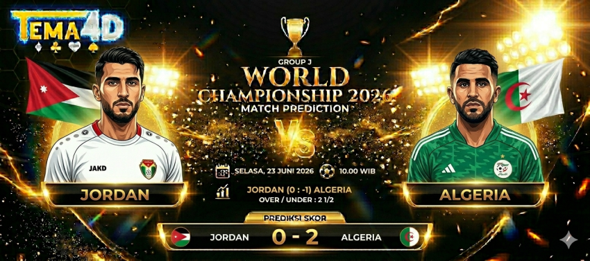 Prediksi Jordan vs Algeria Piala Dunia 2026 Duel Penentu Asa Lolos di Grup J