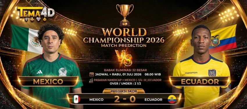 Prediksi Mexico vs Ecuador Piala Dunia 2026 El Tri Berpeluang Amankan Tiket ke Babak 16 Besar