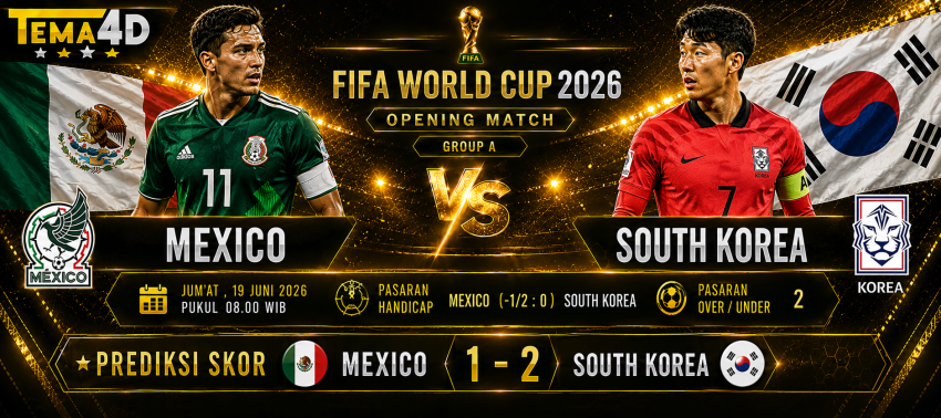 Prediksi Mexico vs South Korea Piala Dunia 2026