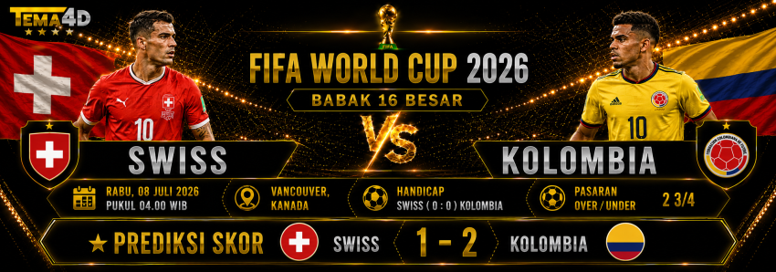 Prediksi Swiss vs Kolombia