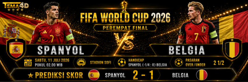 Prediksi Spanyol vs Belgia