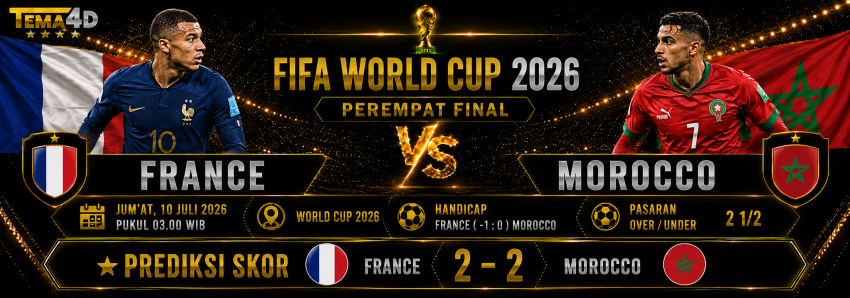 Prediksi France vs Morocco 10 Juli 2026 Duel Panas Perempat Final Piala Dunia 2026