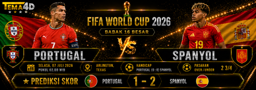 Prediksi Portugal vs Spanyol Piala Dunia 2026 Duel Panas Iberia di Babak 16 Besar